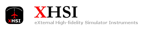 XHSI - eXternal High-fidelity Simulator Instruments